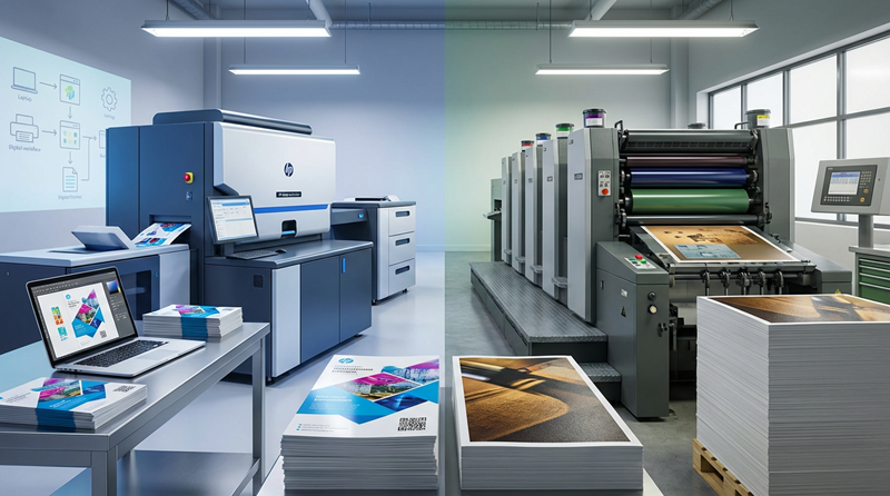 تفاوت چاپ دیجیتال و افست