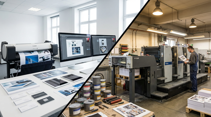 تفاوت چاپ دیجیتال و افست